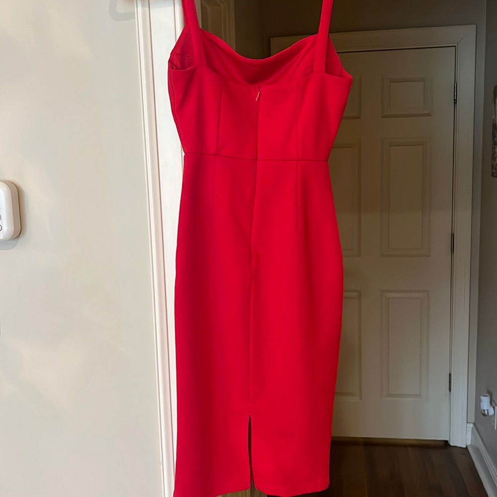 HELLO MOLLY red midi dress size S/4